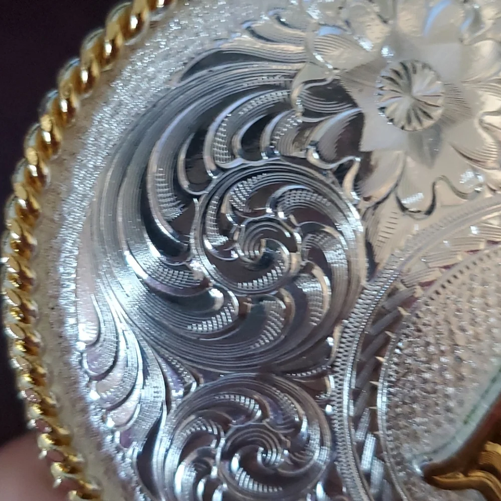 Montana Silversmiths B Western Belt Buckle w/belt‎